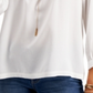 Top feminino com decote quadrado estilo &amp; co, branco, tamanho pequeno