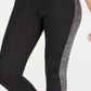 Leggings cropped femininas Ideology Colorblocked, pretas, tamanho XL 