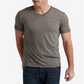 Camiseta masculina Lucky Brand Venice Burnout com decote em V, cinza, tamanho XXG