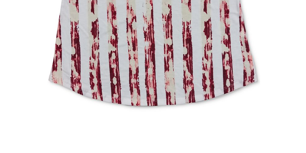 Regata feminina com estampa de bandeira Style &amp; Co, branca, tamanho pequeno