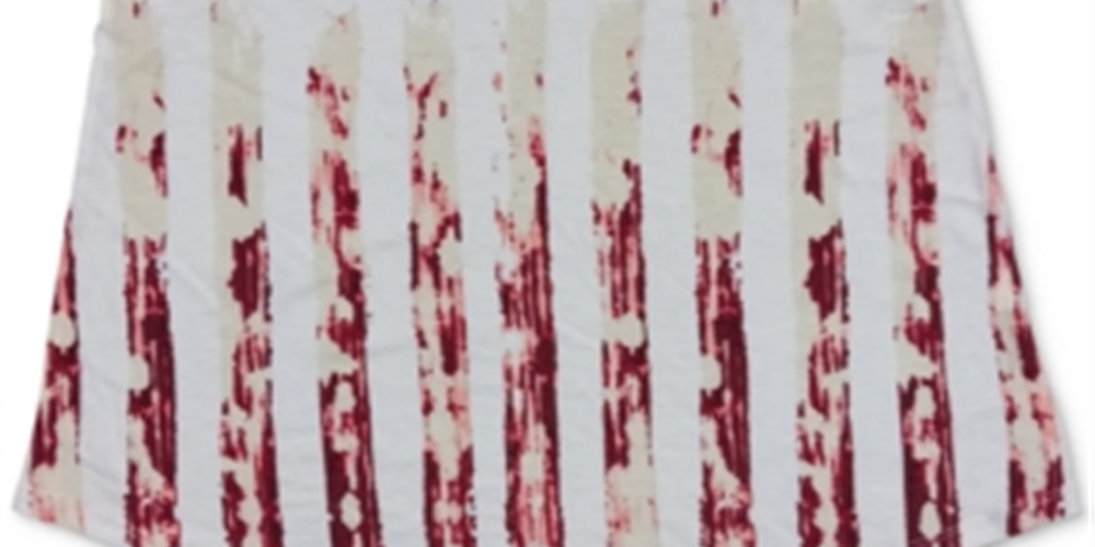 Regata feminina com estampa de bandeira Style &amp; Co, branca, tamanho pequeno