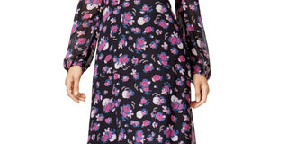 Vestido longo feminino Bar III com ombros descobertos, roxo, tamanho XX-G