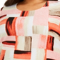 Jm Collection Plus Size Estampado Jacquard Top Vermelho Tamanho 4X