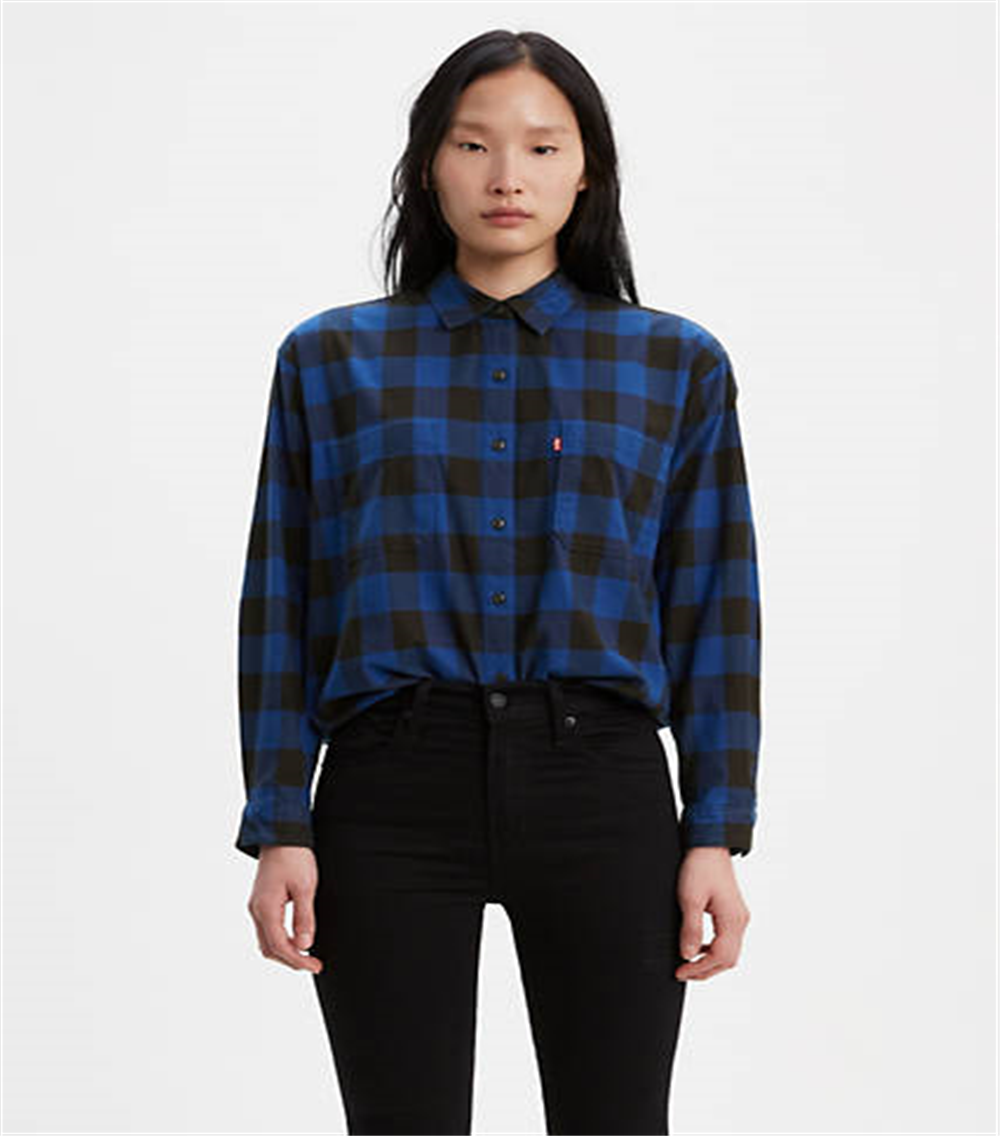 Levi's Women's Utility Shirt Blue