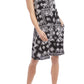 Vestido Chloe com estampa geométrica feminino Karen Kane, preto, tamanho P