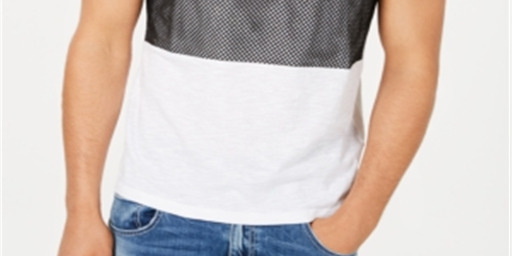 Camiseta gráfica masculina INC International Concepts Mission, branca, tamanho X-S