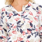 Karen Scott Cardigan Feminino Estampado Floral Vermelho Tamanho P