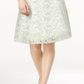 Vestido de renda com cinto feminino Charter Club, tamanho PP, branco