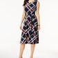 Vestido feminino estampado Charter Club, azul escuro, tamanho XXG
