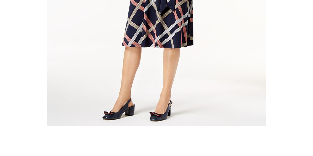 Vestido feminino estampado Charter Club, azul escuro, tamanho XXG