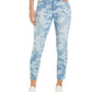 Calça jeans skinny com controle de barriga estampada feminina Style &amp; Co, azul, tamanho 10