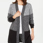 Karen Scott Cardigan Feminino Colorblock Preto Tamanho Pequeno P