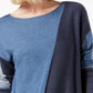 Suéter feminino colorblock da INC International Concepts, azul, tamanho P