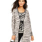 Suéter feminino zebra completer da INC International Concepts, cinza, tamanho X-S