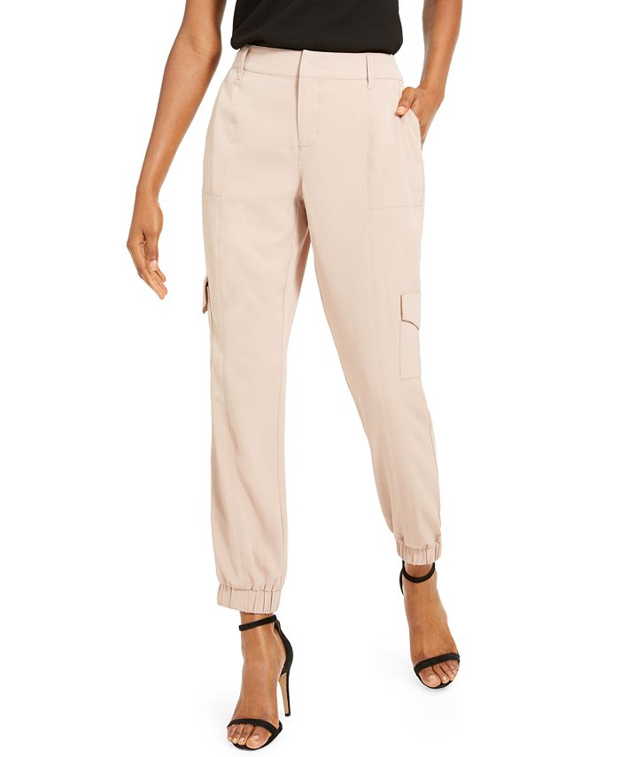 Calça utilitária sólida feminina INC International Concepts, marrom, tamanho 14