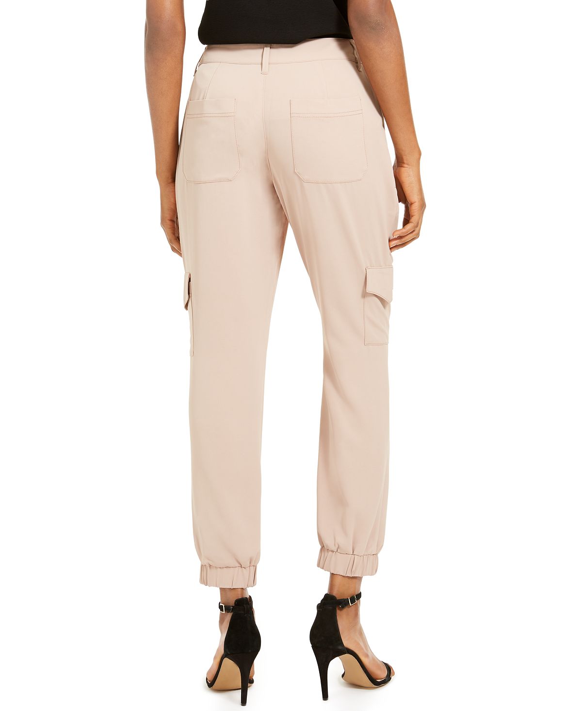 Calça utilitária sólida feminina INC International Concepts, marrom, tamanho 14