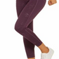 Leggings femininas Ideology com estampa tonal até o tornozelo, roxas, tamanho XXL