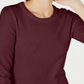 Suéter feminino Maison Jules com gola redonda e manga 3/4, roxo, tamanho extrapequeno