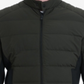 Jaqueta acolchoada masculina Michael Kors com zíper completo e mix de mídia, verde, tamanho XX-G