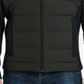 Jaqueta acolchoada masculina Michael Kors com zíper completo e mix de mídia, verde, tamanho XX-G