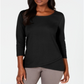 Karen Scott Top Tulip Hem Feminino Preto Tamanho X-S