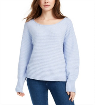 Suéter canelado Pink Rose Juniors, roxo claro, tamanho pequeno