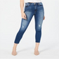 Calça jeans skinny cropped de cintura alta feminina STS Blue, tamanho 32