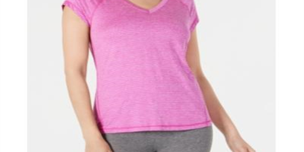 Camiseta feminina Ideology Fitness Workout Rosa Tamanho X-G