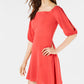 Vestido feminino Bar III Flare, laranja, tamanho 8