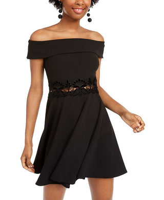 Vestido elegante com ombros à mostra e acabamento em renda de veludo, tamanho 0, para meninos