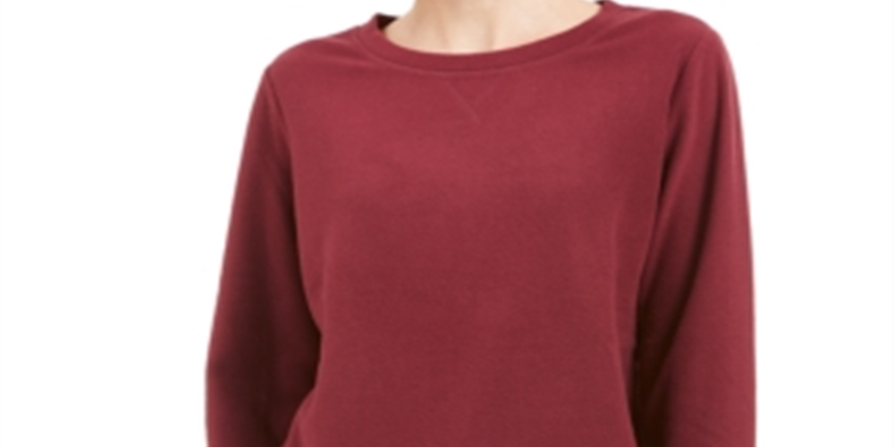 Karen Scott Microfleece Top Feminino Marrom Tamanho Pequeno P