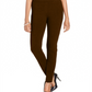 Leggings femininas Petite Stretch Style &amp; Co com dois bolsos nas costas, marrom, tamanho PS