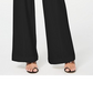 Calça feminina Petite com cinto lateral e perna larga, preta, tamanho 8 P, da Inc International Concepts
