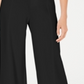 Calça feminina Petite com cinto lateral e perna larga, preta, tamanho 8 P, da Inc International Concepts