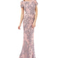 Vestido de festa feminino Soutache da JS Collections, rosa, tamanho 16