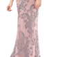 Vestido de festa feminino Soutache da JS Collections, rosa, tamanho 16