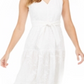 Vestido longo bordado Calvin Klein feminino branco - tamanho 12
