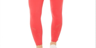 Ideology Women's Perforated Ankle Leggings Pink Size Large