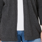 Karen Scott Cardigan Feminino Petite Aberto na Frente Cinza Tamanho Petit M