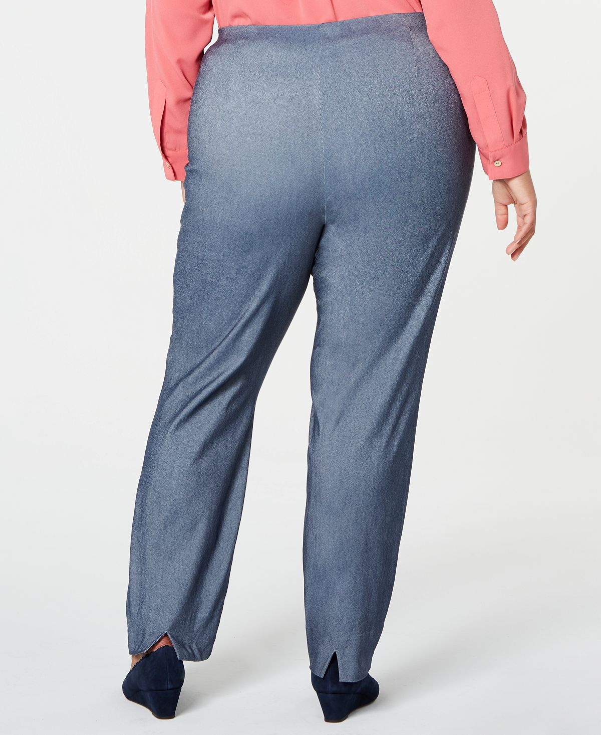 Calça skinny feminina Charter Club Tummy Control, azul, tamanho 24W