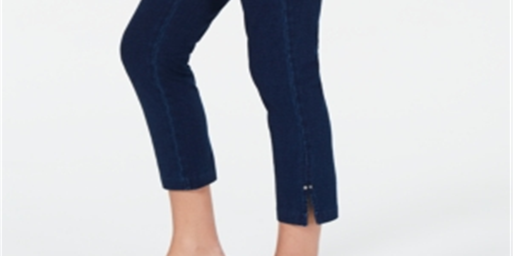 Calça capri feminina estilo &amp; co, preta, tamanho 8