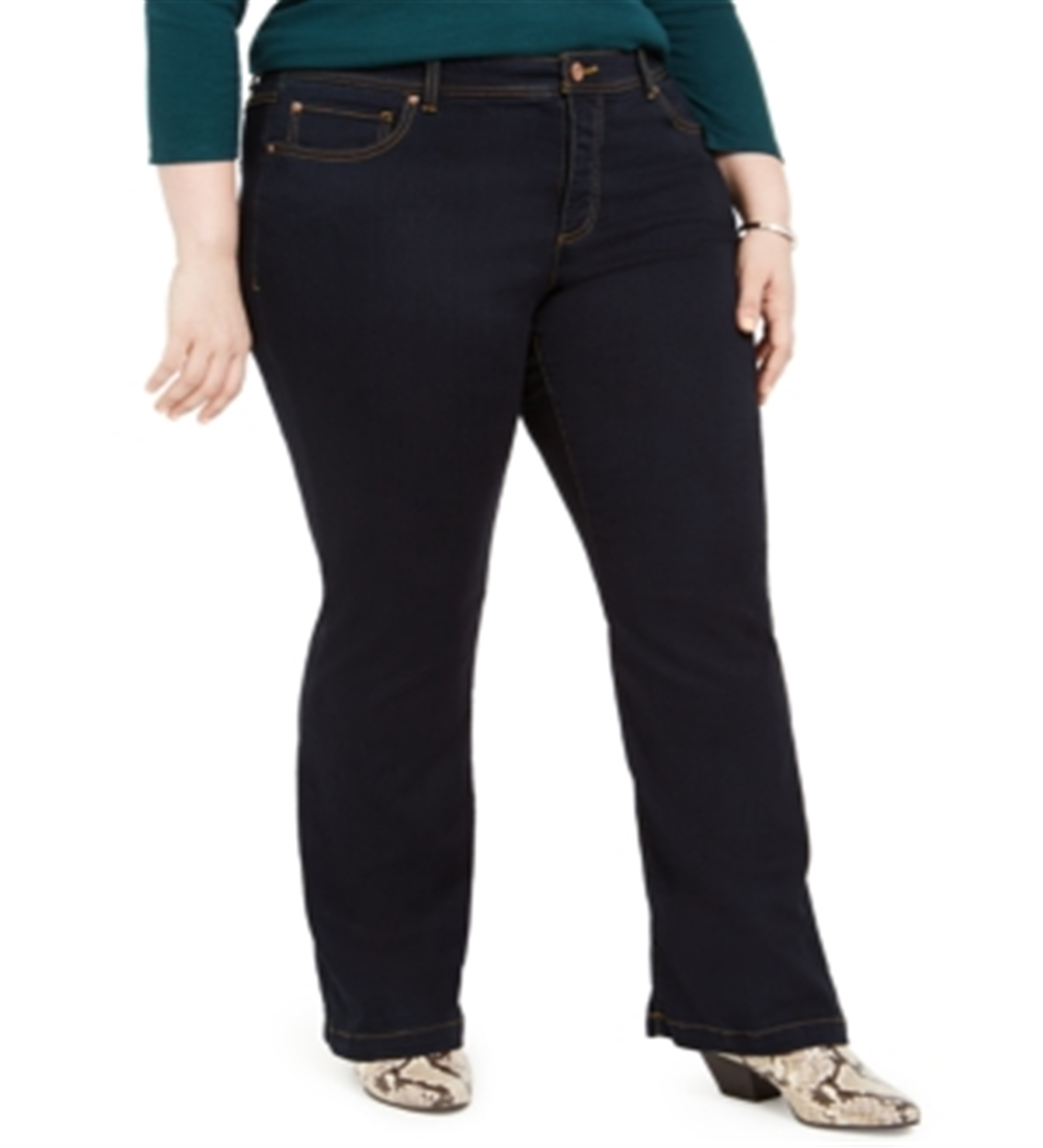 Calça jeans feminina plus size bootcut da INC International Concepts, azul, tamanho 20W