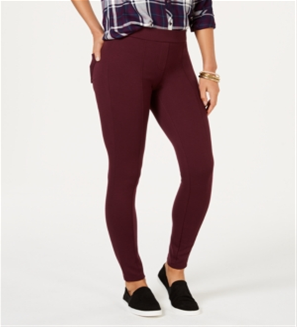 Leggings skinny femininas lisas Style &amp; Co, roxas, tamanho pequeno G
