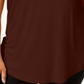 Blusa feminina manga curta JM Collection vinho tamanho 1X