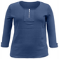 Blusa feminina Karen Scott de algodão com manga 3/4, azul, tamanho grande