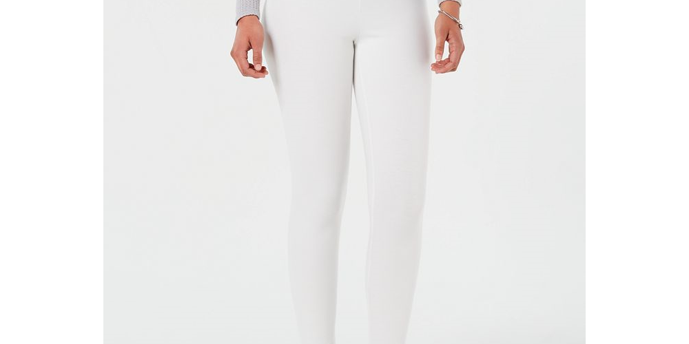 Leggings modeladoras femininas INC International Concepts, tamanho XXXL, brancas