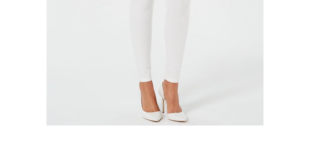 Leggings modeladoras femininas INC International Concepts, tamanho XXXL, brancas