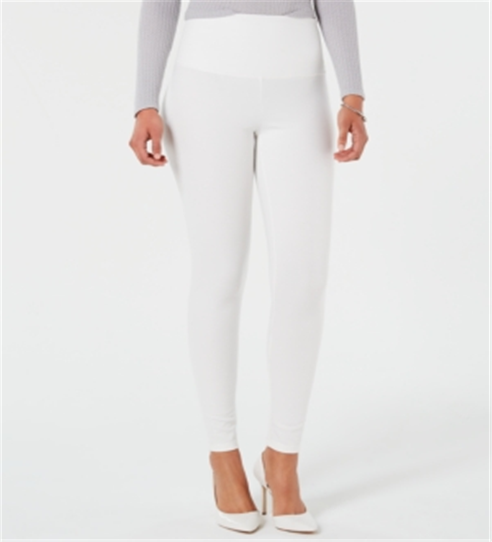 Leggings modeladoras femininas INC International Concepts, tamanho XXXL, brancas