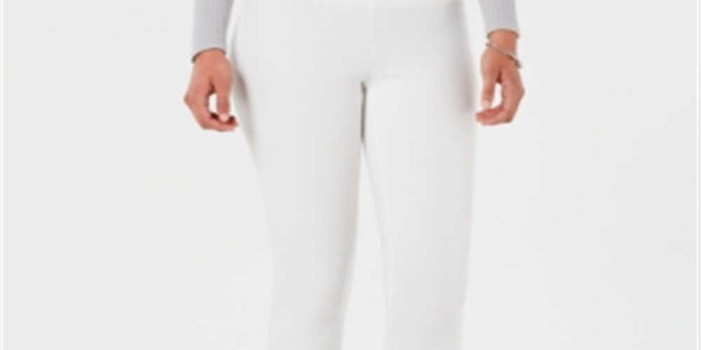 Leggings modeladoras femininas INC International Concepts, tamanho XXXL, brancas