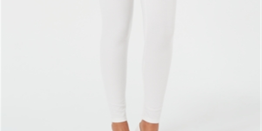 Leggings modeladoras femininas INC International Concepts, tamanho XXXL, brancas